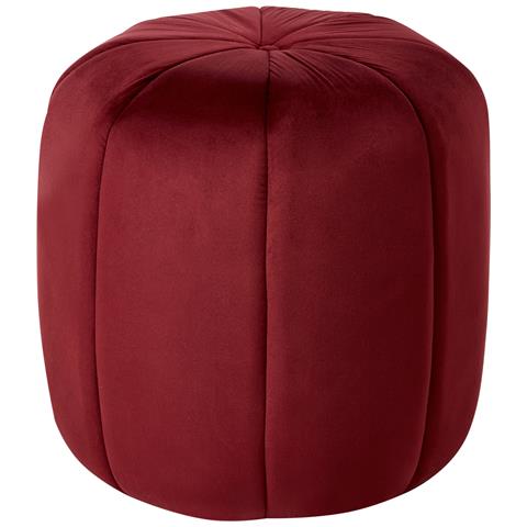 Pouf Selby Velluto Rosso Scuro - Foto 2