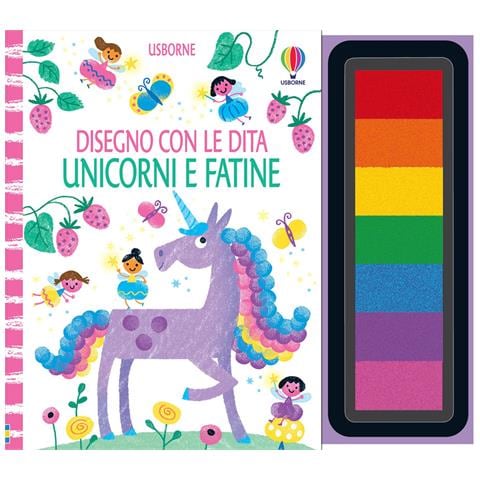 Fiona Watt - Unicorni e fatine. Ediz. a colori. Ediz. a spirale. Con 7 tamponi inchiostrati - Foto 1