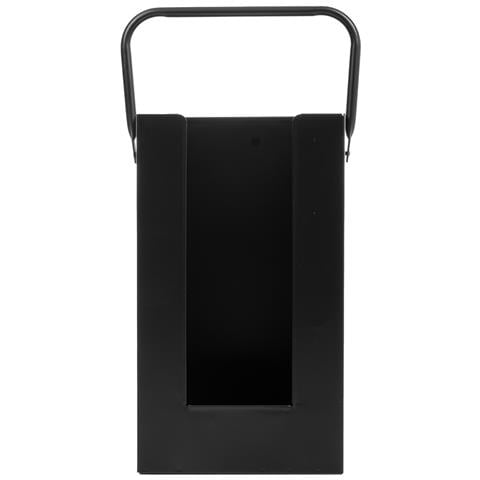 Portalegno Da Camino In Metallo Con Manico Nero 37x18x42h - Foto 2