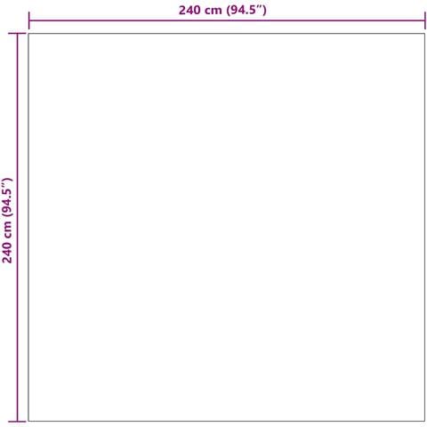 Tappeti per area Quadrato HUARTE Crema 240 x 240 cm Poliestere - Foto 8