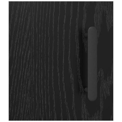 Credenza Rovere Nero 69,5 x 34 x 90 cm Legno multistrato - Foto 9