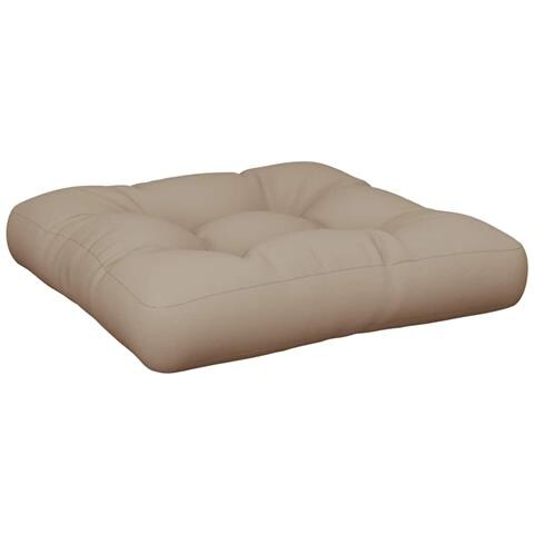 Cuscino per Pallet Tortora 60x61,5x10 cm in Tessuto - Foto 1