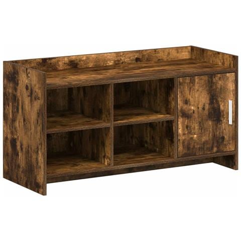Mobile per scarpe con porta Rovere Fumo 100 x 39,5 x 51 cm - Foto 1