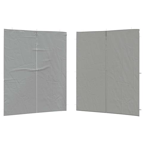 Parete per tenda da festa 2 pcs Grigio Chiaro 200 x 195 cm - Foto 1