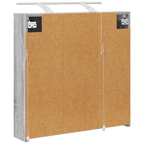 Mobiletto per specchio da bagno Grigio Sonoma 70 x 14,5 x 70 cm - Foto 9