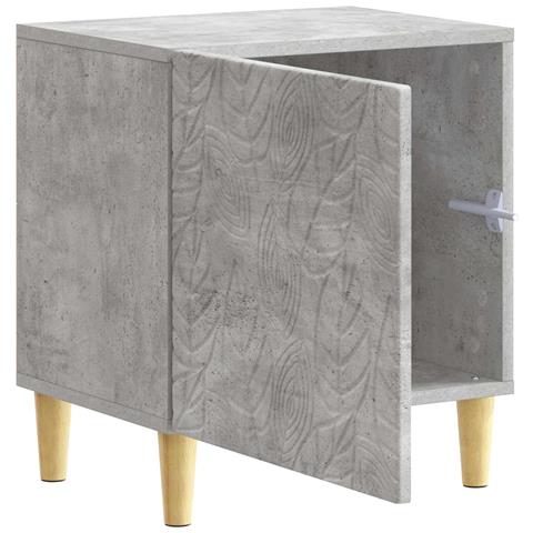Comodino Grigio Cemento 43 x 34,5 x 50 cm Legno ingegnerizzato - Foto 2