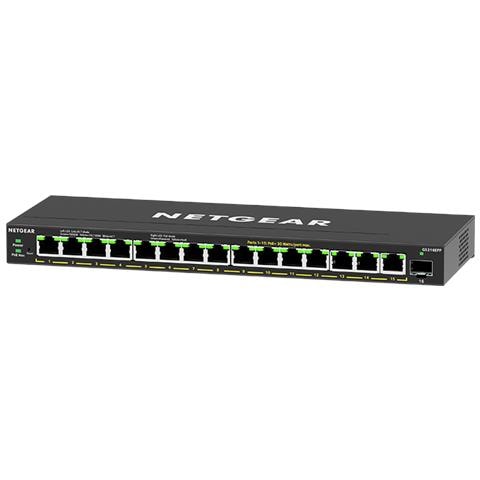 GS316EPP Gestito Gigabit Ethernet (10/100/1000) Supporto Power over Ethernet (PoE) Nero - Foto 2