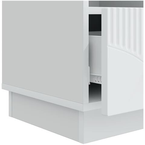 Mobile TV Bianco 102 x 34,5 x 47 cm Legno ingegnerizzato - Foto 9