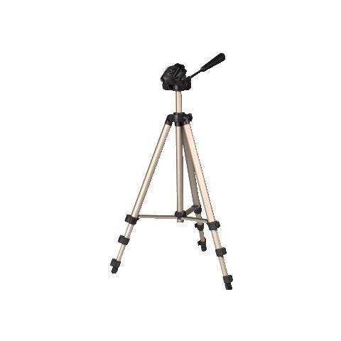 Treppiede Testa a 3 Movimenti Altezza Max 125 cm Nero e Argento 4007249041753 - Foto 1