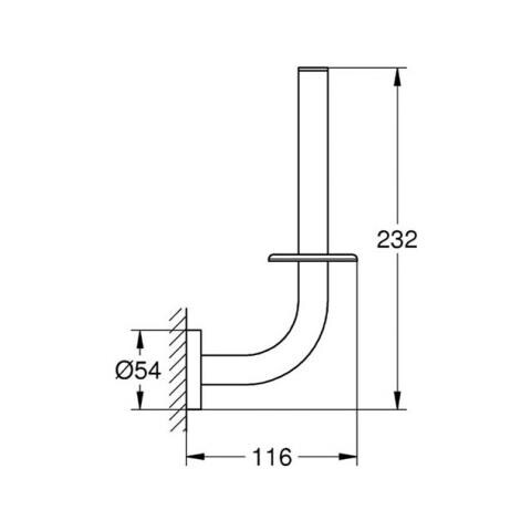 Portarotolo Di Scorta Essentials 40385001 Cromo - Foto 2