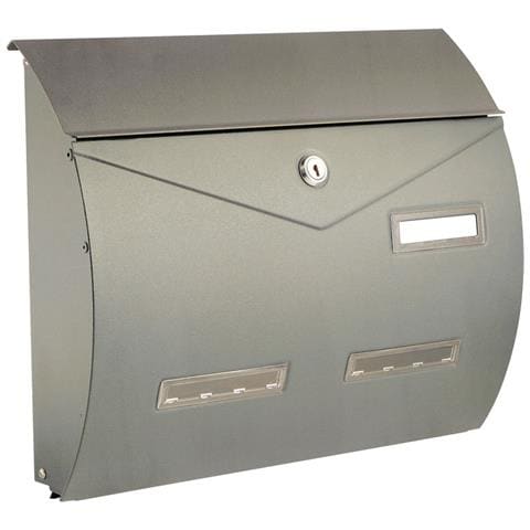 Cassetta Postale Porta Rivista 'busta' - Metallizzato Argento - Foto 2