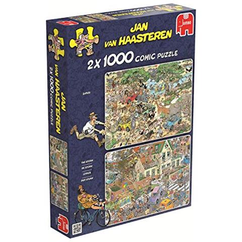 Puzzle 2 X 1000 Pezzi Jan Van Haasteren - Foto 2