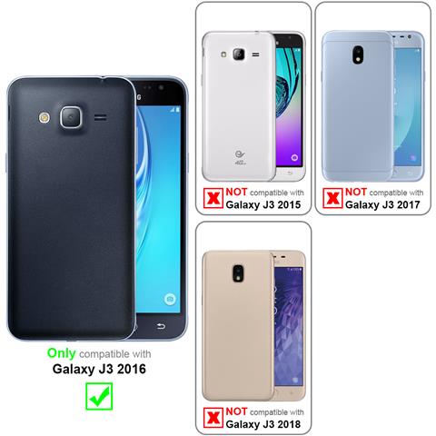 Cadorabo Catena Di Telefoni Cellulari Compatibile Con Samsung Galaxy J3 / J3 Duos 2016 In Camouflage - Coperchio Protettivo In Silicone Con Anelli D'oro, Cinturino In Corda E Custodia Staccabile - Foto 10