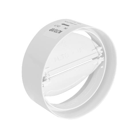 Giunto Per Tubo Cappa Tondo In Abs Con Valvola A Farfalla D100 Mm - Foto 4