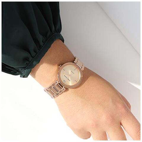 Ak / n1362chgb - Orologio Da Donna Al Quarzo, Con Display Analogico E Cinturino In Lega Dorata Polsino Oro Rosa - Foto 2