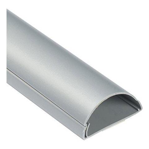 1m5025a Maxi Trunking Decorativo Tv Via Cavo Ordinato Copri Filo Elettrico Cavo Popolare Management Solution - 50mm (w) X 25mm (h) - Effetto Alluminio (1-metri Di Lunghezza)  - Foto 1