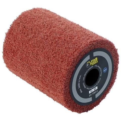 Spazzola In Fibra Sintetica Ø80mm - L 100mm Per Levigare / Lucidare / Satinare - Foto 1