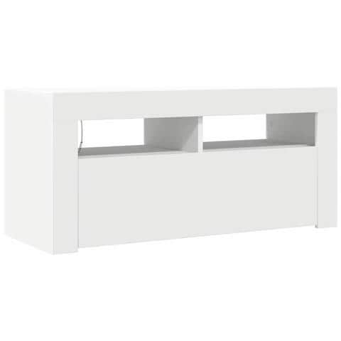 Mobile Porta TV con Luci LED Bianco 90x35x40 cm - Foto 10