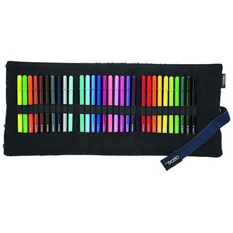 Penna Punta In Fibra Ad Ago 0.5 Mm Con Astuccio Rol Colori Assortiti Conf 30 Pz, - Foto 2