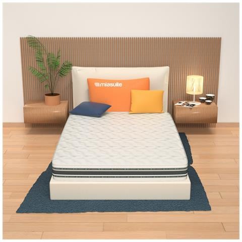 Materasso Alla Francese 140x195 cm a Molle Bonnel e Memory, alto 26 cm - Box System, Traspirante | Rubino - Foto 5