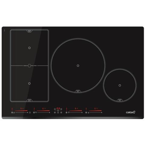 INSB 8021 BK Nero Da incasso 80 cm Piano cottura a induzione 4 Fornello (i) - Foto 1