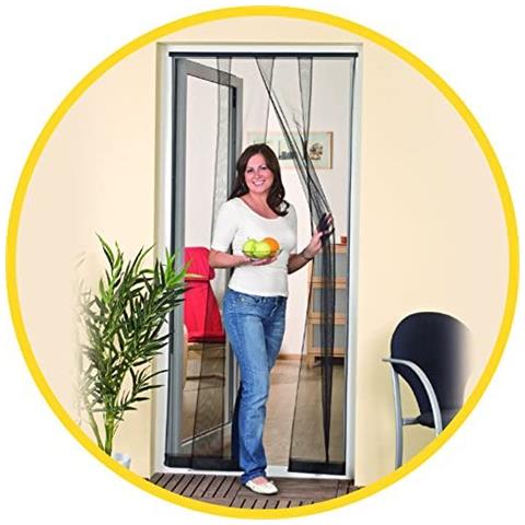 Zanzariera Per Porta 4 Teli Per Insetti 95x215cm Poly - Foto 3