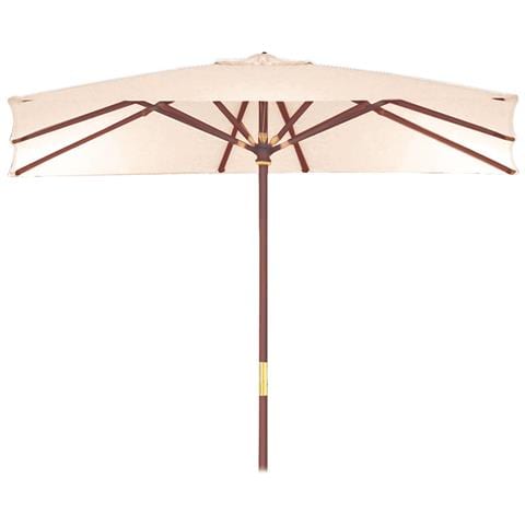 Ombrellone Da Giardino Rettangolare In Legno Sun Top 300x300 Cm Garden Deluxe Collection - Foto 1