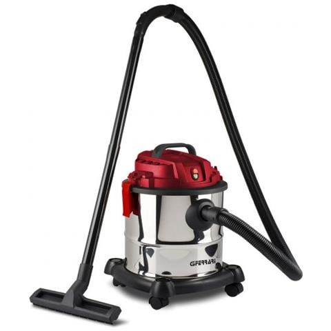 Aspirapolvere Professionale G90028 Pulizia Superfici Asciutte o Bagnate Potenza 100W Filtro In Tessuto Colore Acciaio Inox /Rosso - Foto 1