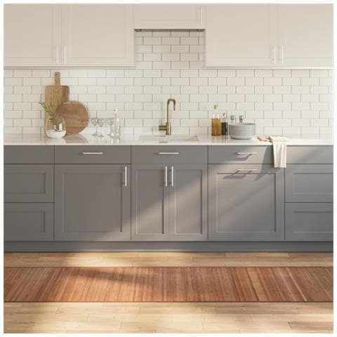 Tappeto Rettangolare Natura 60x400 Cm In Bambù - Foto 1