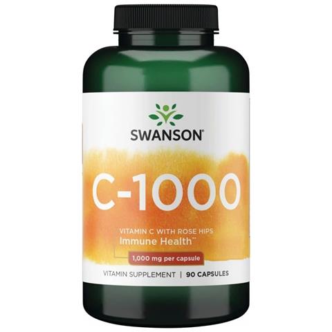 Vitamina C-1000 Con Estratto Di Rosa Canina, 90 Capsule - Foto 1