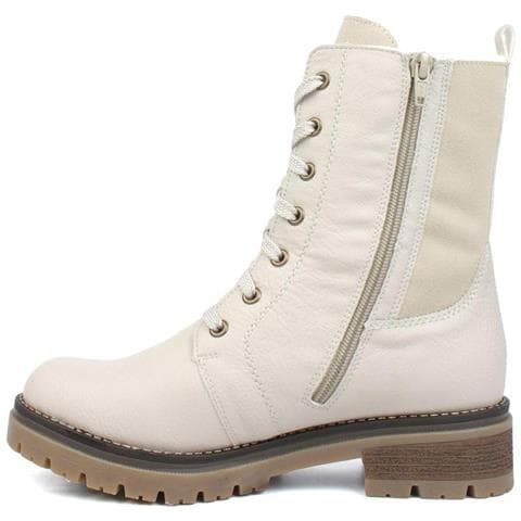 Beige Casual Booties Stivaletti Sintetico E Tessile Scarpe Donna Beige Eu 36, 70730-60 - Foto 3