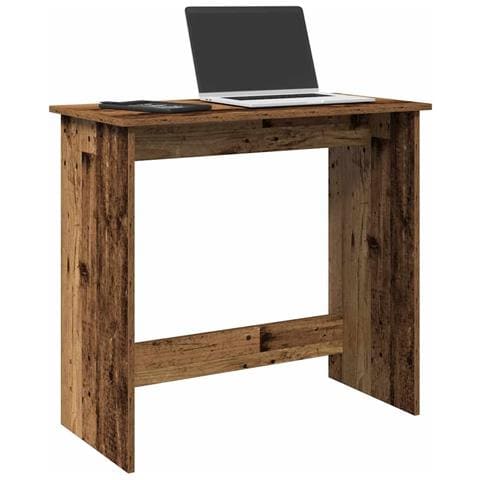 Scrivania Legno Antico 80x40x75 Cm In Truciolato - Foto 1