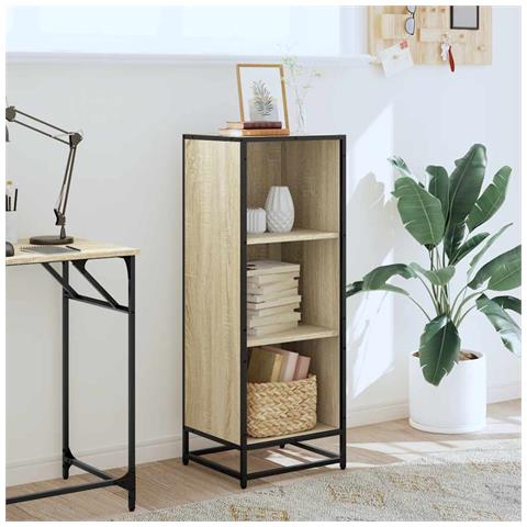 Libreria Rovere Sonoma 40x35x107,5 Cm In Legno Multistrato - Foto 3