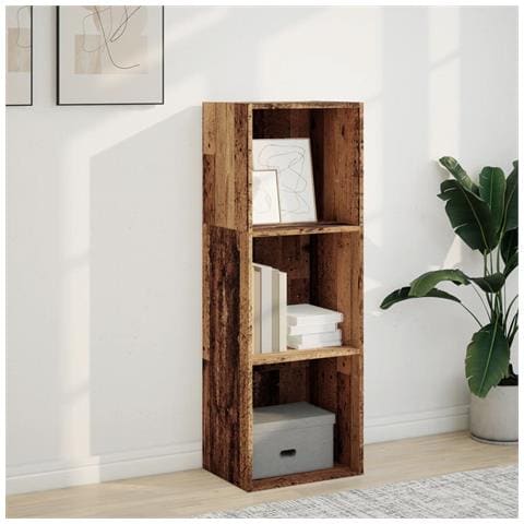 Libreria Legno Antico 40x30x114 Cm In Legno Multistrato - Foto 3