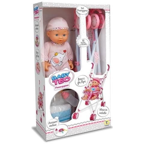 Passeggino Con Bambolotto 30 Cm - Foto 1