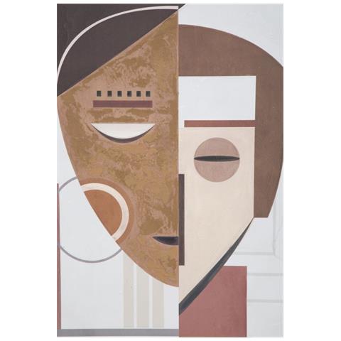 Stampa Su Tela Viso 18 - Multicolore - Legno - 60x2,7x80 Cm - Foto 2