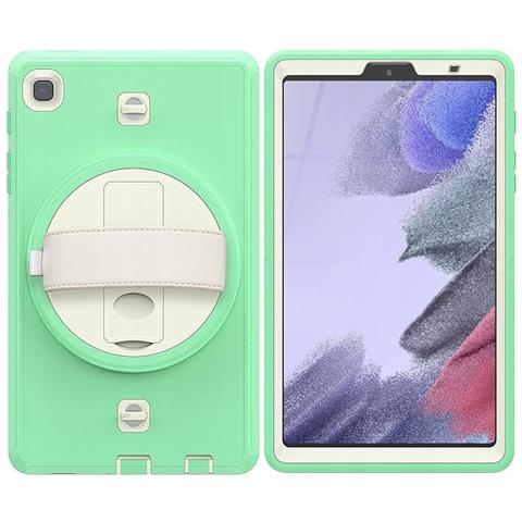 Custodia Verde Per Samsung Galaxy Tab A7 10.4"" Con Cinturino E Supporto Multifunzionale - Foto 3