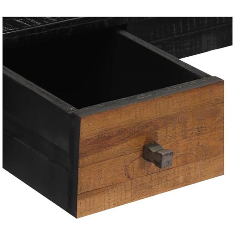 Lusso Casadino -  Scrivania 117x56,5x75 Cm In Teak Massello Di Recupero - Foto 8