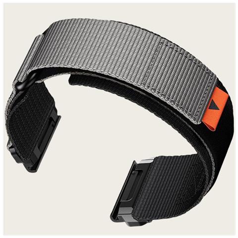 Cinturino Per Orologio In Nylon Da 26 Mm Per Garmin Fenix 8/7x Pro / 5x / 6x Grey - Foto 2