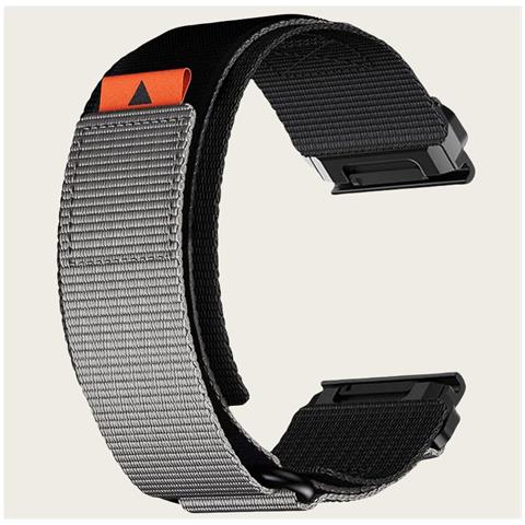 Cinturino Per Orologio In Nylon Da 26 Mm Per Garmin Fenix 8/7x Pro / 5x / 6x Grey - Foto 7