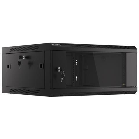Lanberg WF01-6604-10B, Da parete, 4U, 60 kg, 17 kg, Nero - Foto 2