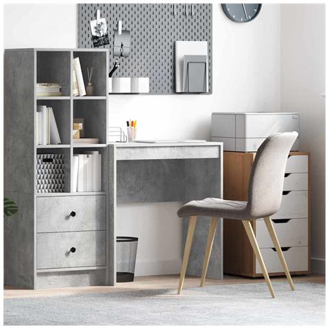 Scrivania Computer Grigio cemento - Foto 2