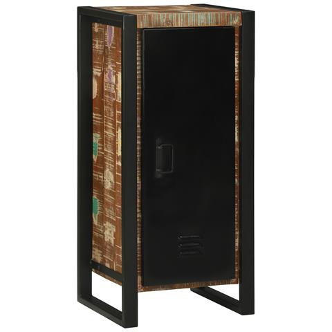 Armadio da Bagno 40x35x90 cm in Legno Massiccio Riciclato - Foto 2