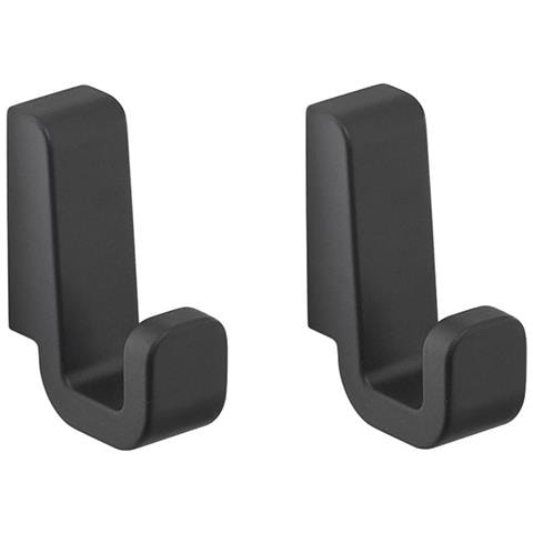 2 Appendiabiti Da Muro In Ottone E Cromall A827 Serie Samoa Nero Matt - Foto 1