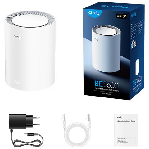 M3600 Dual-band (2.4 GHz / 5 GHz) Wi-Fi 7 (802.11be) Bianco 3 Interno - Foto 2