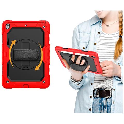 Custodia Per Ipad Pro 12.9"" Con Supporto E Tracolla Rossa - Foto 4