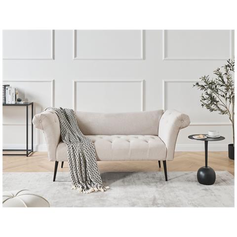 Chaise Longue Nantilly Tessuto Beige Chiaro - Foto 1