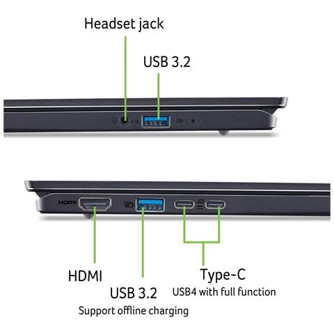 Swift SFG16-61-R6QV Copilot+ PC AMD Ryzen AI 7 350 Computer portatile 40,6 cm (16") WUXGA+ 32 GB LPDDR5x-SDRAM 1 TB SSD Wi-Fi 7 (802.11be) Windows 11 Home Tedesco Grigio - Foto 9