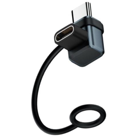 Adattatore A L Da Tipo-c Femmina A Maschio 2-pack: 240w, 120gbps Grey - Foto 2