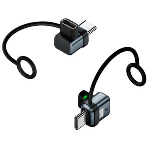 Adattatore A L Da Tipo-c Femmina A Maschio 2-pack: 240w, 120gbps Grey - Foto 3